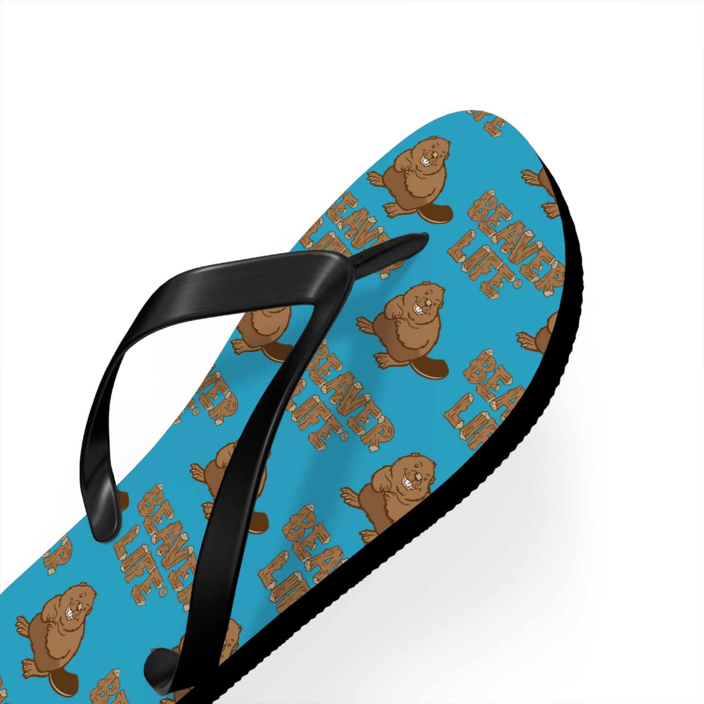 Beaver Flip Flops - Turquoise