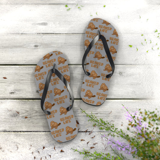 Beaver Flip Flops - Gray