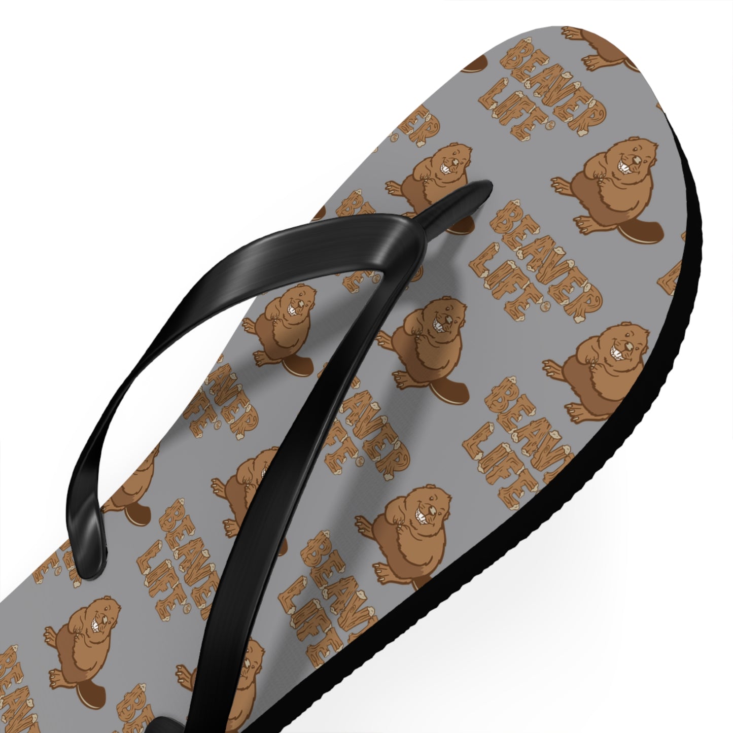 Beaver Flip Flops - Gray